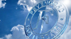 Logo Feyenoord in de lucht